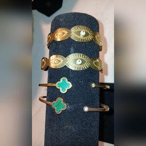 Stainless steel gold and silver bracelets